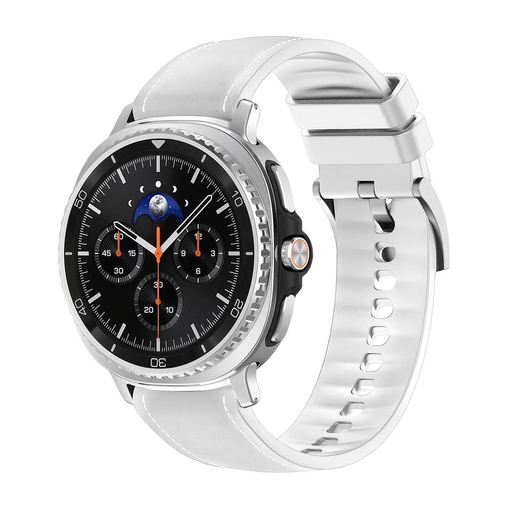 Совместимый кожаный и силиконовый ремешок для Samsung Galaxy Watch 8/8 Classic