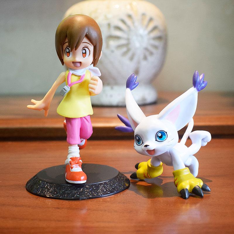 Digimon Adventure Figure Candy Toys Agumon Gabumon Patamon Gatomon Action Figure Model Collectible Doll Ornament