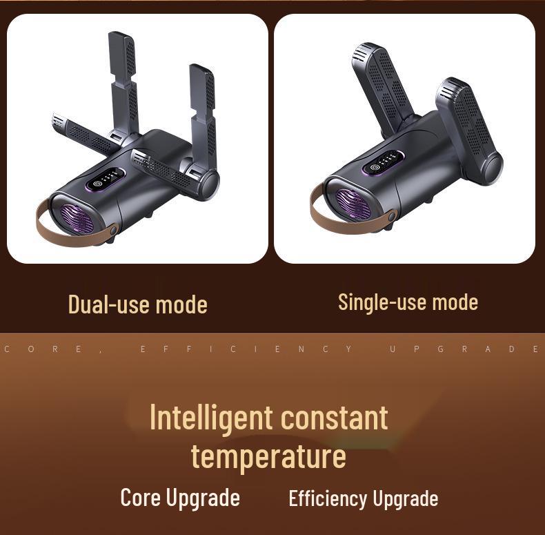 Портативная автоматическая сушилка и дезодоратор для обуви - Компактный, складной, быстросохнущий стерилизатор для домашнего использования