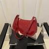Fashion Women's Handbags Retro Solid Color PU Leather Shoulder Underarm Bag Casual Women Designer Hobos Bag