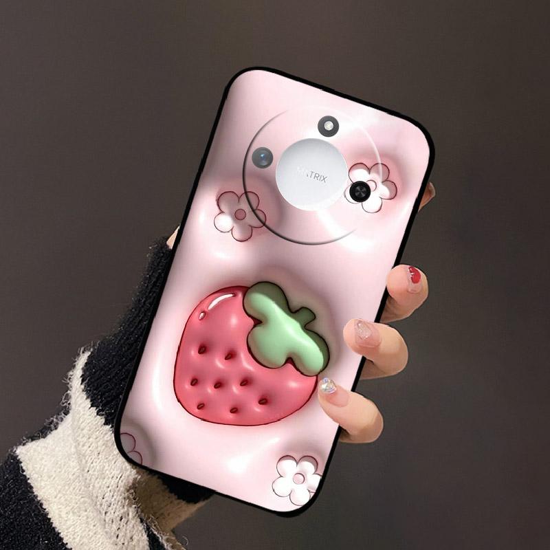 Luxury Cartoon Case For Honor X60 Soft TPU Silicone Phone Back Cover For Huawei Honor X60 BRC-AN00 Shockproof Bumper Phone Bags