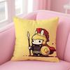 Cute Rabbit Dresses Art Cushion Cover Pillowcase Short Plush Invisible zipper Room Sofa Cushion Cover