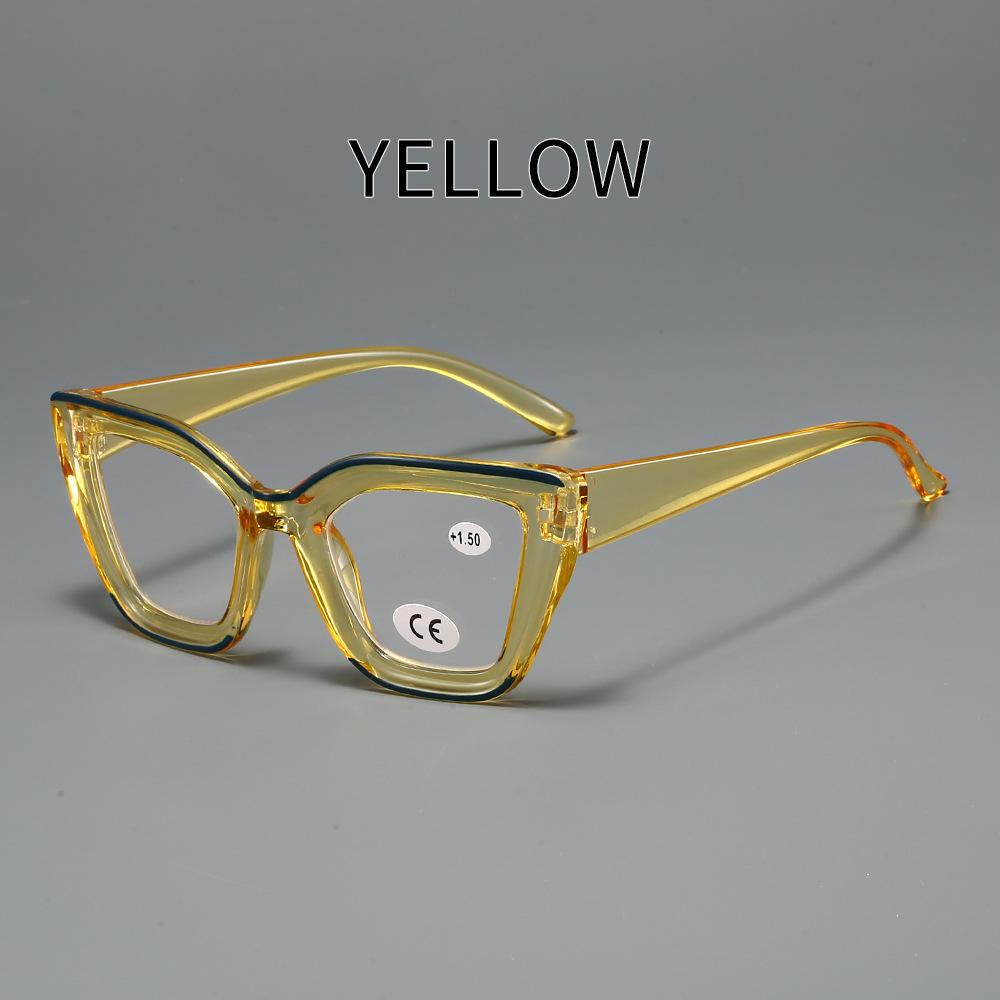 Модные очки для чтения с оправой в форме бабочки, женские стильные очки «кошачий глаз» с защитой от синего света, очки для пресбиопии, очки с большой оправой