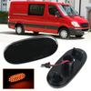 2 шт. Для Mercedes-Benz Sprinter W906 2006-2018 VW Crafter 2006-2016 Прозрачные и дымчатые линзы Светодиодные боковые габаритные огни Янтарные огни