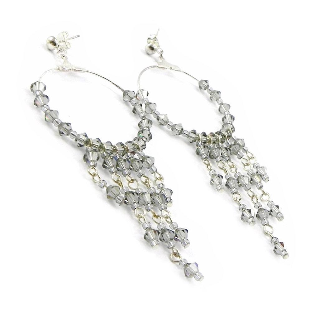 Les Trésors De Lily [E0113] - Дизайнерские серьги «Шехерезада» серые