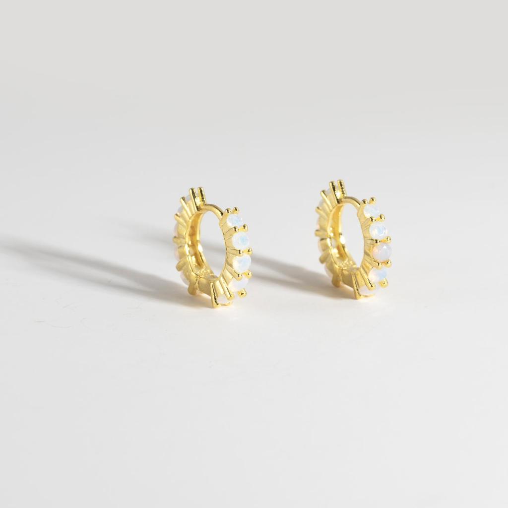 ANDYWEN 100% стерлингового серебра 925 пробы, золотые опалы, обручи-обручи с зажимами, роскошные женские ювелирные изделия с кристаллами для свадебной вечеринки, круглые драгоценности