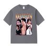 Ретро 90-х Damon Salvatore Графическая футболка Унисекс Харадзюку Мода Хлопковые футболки с коротким рукавом Y2k Мужская Готическая одежда Футболка