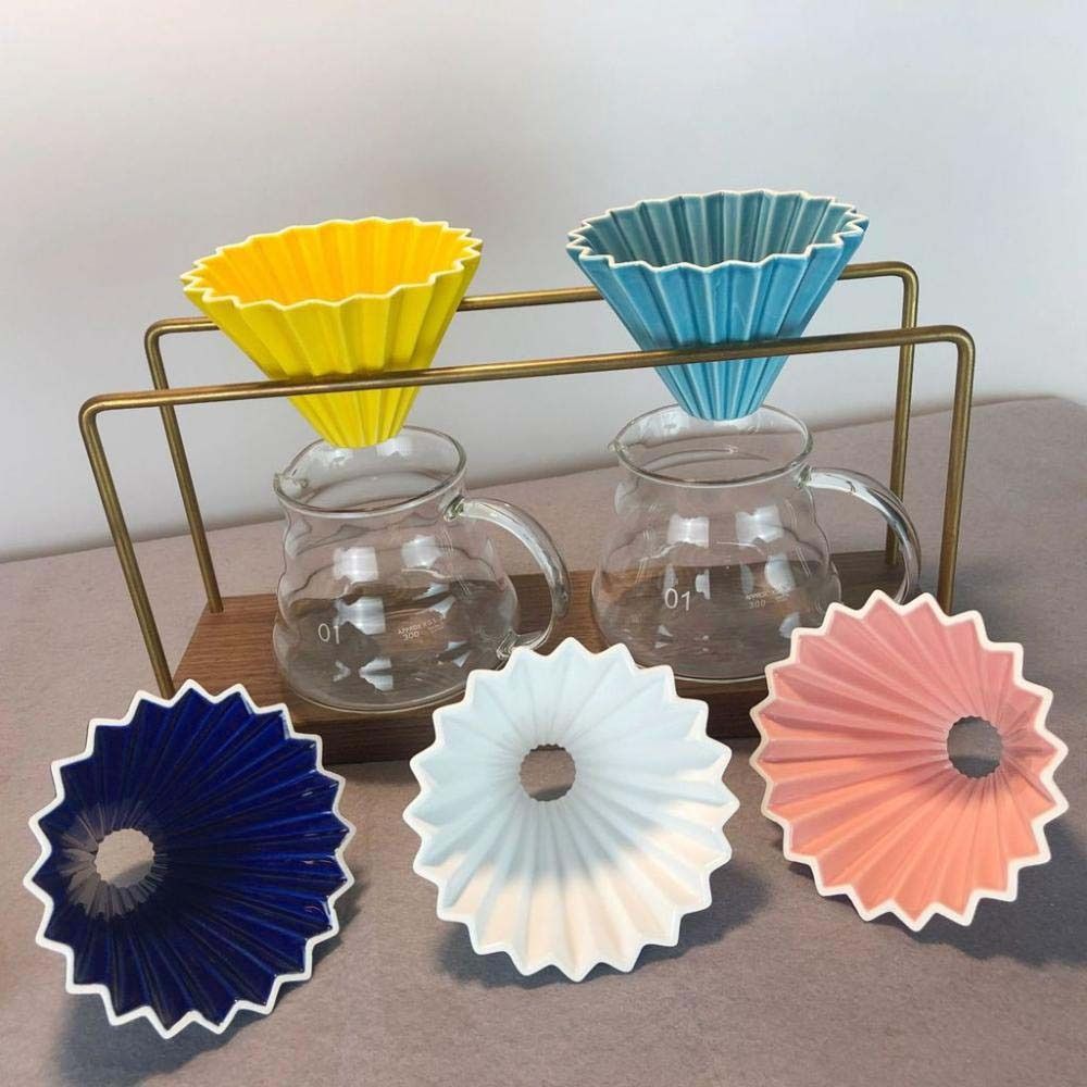 Ceramic Coffeeware Coffee Drip Filter Coffee Dripper Filter Paper Holder Coffee Filter Cup