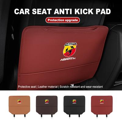 Для Abarth Кожаный Автомобильный Противоударный Коврик На Спинку Сиденья Заднего Сиденья Защитная Накладка Fiat Grande Punto Tipo Stilo Ducato Palio 500x