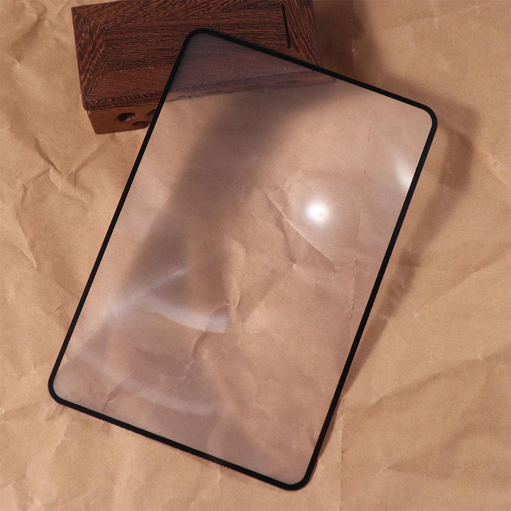 Magnification X3 Large Sheet Magnifier Book Page Magnification Multifunctional Reading Aid Lens Portable PVC Glass Lens Unisex