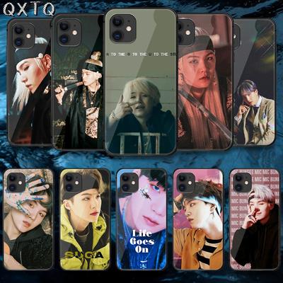 Suga Agust D BTS BangTan Kpop Чехол Для iPhone Samsung Galaxy Redmi Note S 17 16 15 14 13 20 24 25 54 Pro Max Ultra Fe Крышка из закаленного стекла