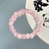 Strawberry Crystal Natural Powder Crystal Beaded Bracelet Light Luxury White Crystal High-End Sense Exquisite Fashion Good-Looking Bracelet