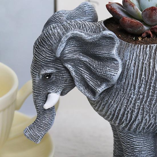Слон цветочный горшок смоляной суккулентный горшок настольный стоячий слон цветочный горшок для гостиной офисный приставной столик декор стола