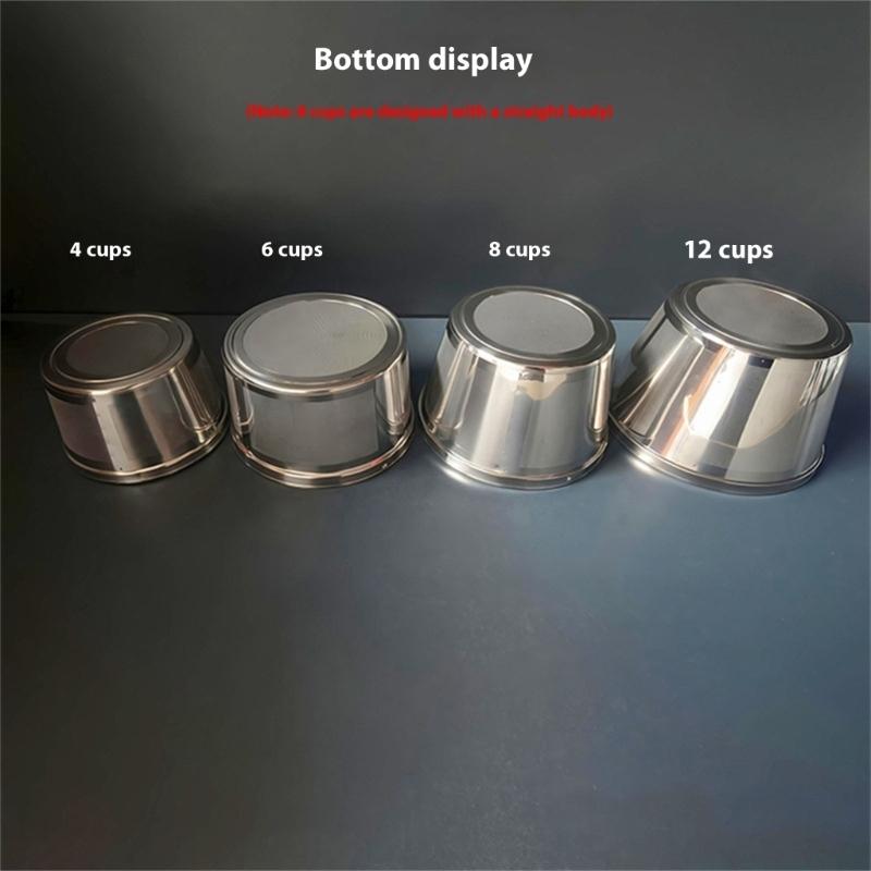 652F Generic Coffee Filter Basket Nonrust Steel Fine Meshes Screen Durable Construction Suitable with Most Brewer