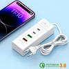 4 порта USB Type C зарядное устройство Mini HUB 3.0 разветвитель быстрая зарядка настенное зарядное устройство телефон адаптер для iPhone Xiaomi Samsung розетка питания
