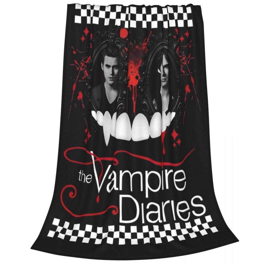 Плед Damon Salvatore из сериала Дневники вампира, фланелевый, смешной, теплый, плед для покрывала, весна/осень