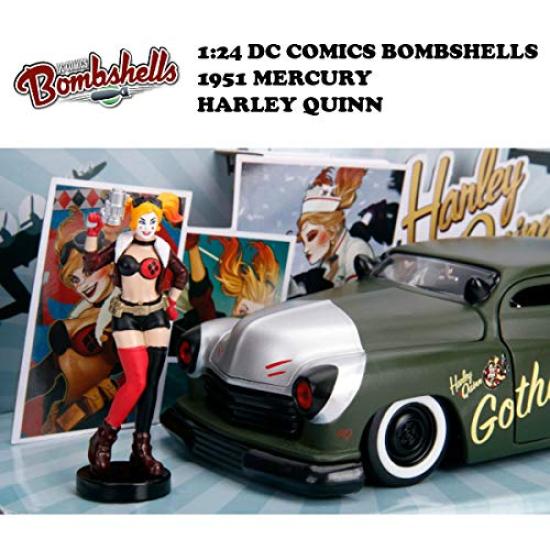 Jada Toys DC COMICS BOMBSHELLS 1951 MECURY HARLEY QUINN Мини-машина 124 и