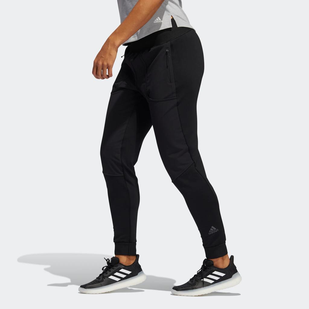 Adidas Cold.Rdy Comfortable Simple Fashion Versatile Knitted Sports Pants Women Bottoms Black FT7023
