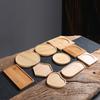 Бамбуковые подставки для чая, многоформенный бамбуковый поднос, подставки для хранения цветочных горшков, кухонная посуда для украшения, креативные подставки для кофе