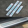 Car Styling For Peugeot 2008 2014- Auto Door Sill Plate Trim Stainless Steel Threshold Kick Pedal Scuff