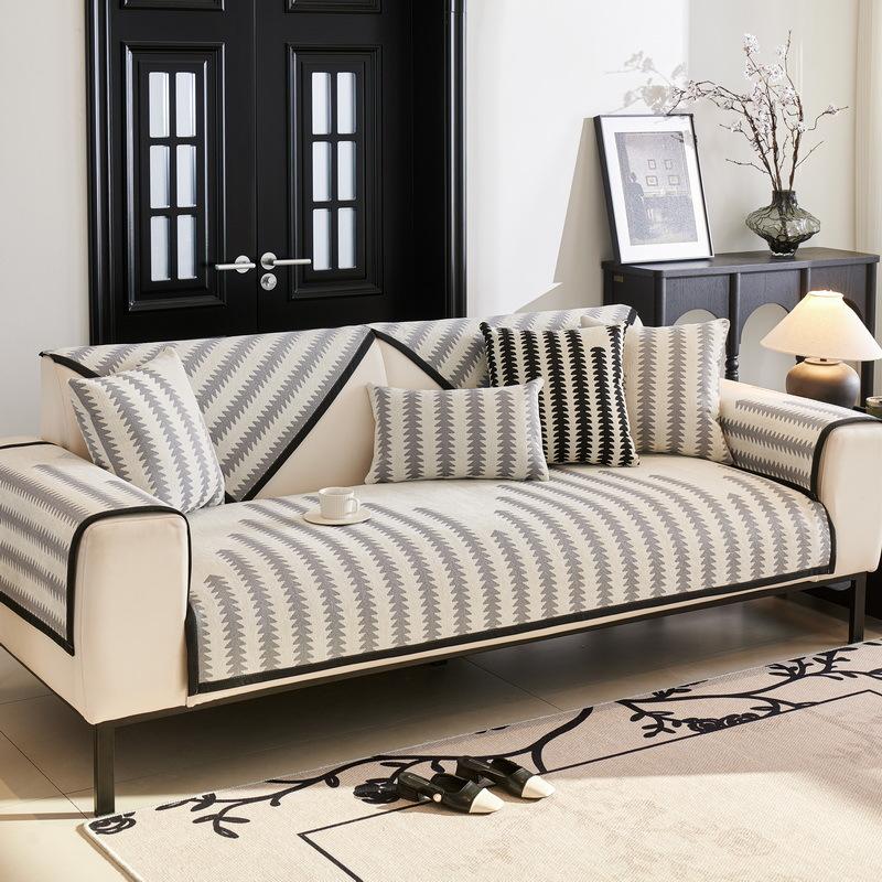 Nordic Simple Sofa Cushion Autumn And Winter Thickened Plush Sofa Seat Cushion Non-Slip Seat Cushion Advanced Sofa Cover Towel