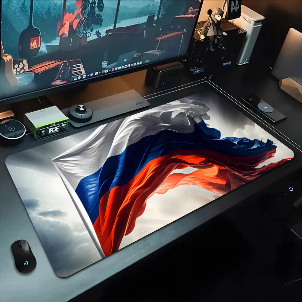 Коврик для мыши с российским флагом 500x1000 мм Большой игровой коврик для мыши Геймерский XL Резиновый Коврик для клавиатуры Отаку Настольный коврик для ноутбука