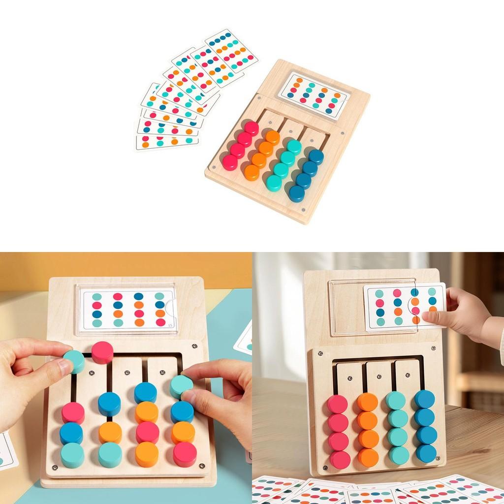 Распознавание Деревянные Цветные Пазлы Карточки Для Детей Раннее Обучение Упражнение Когнитивное