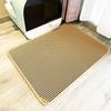 Double Layer Waterproof Cat Litter Trapping Mat Non-slip Washable Cat Cleaning Mat Cat Litter Box