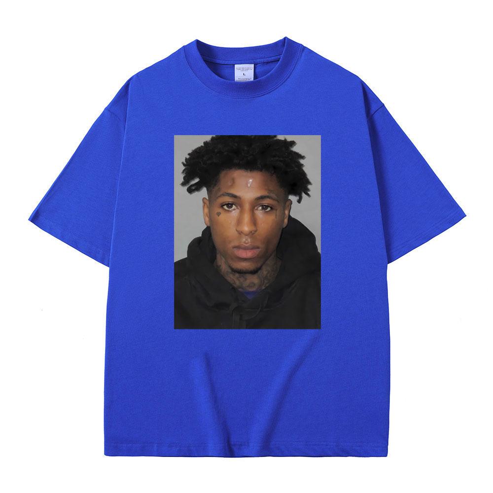 Футболка с фотографией рэпера Youngboy Never Broke Again, мужская и женская, хип-хоп, винтажная, из чистого хлопка, мужская футболка оверсайз