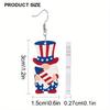 2D Flat Independence Day Gnomes Acrylic Earrings Holiday Earrings Elegant Earrings Party Earrings Holiday Gift for Friends Party Favor