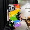 LGBT Rainbow Love Is Love Shockproof Phone Case for iPhone 17 Air 16 16E 15 Pro Max 14 Plus 13 Mini 12 Back Cover Anti Fall Fund