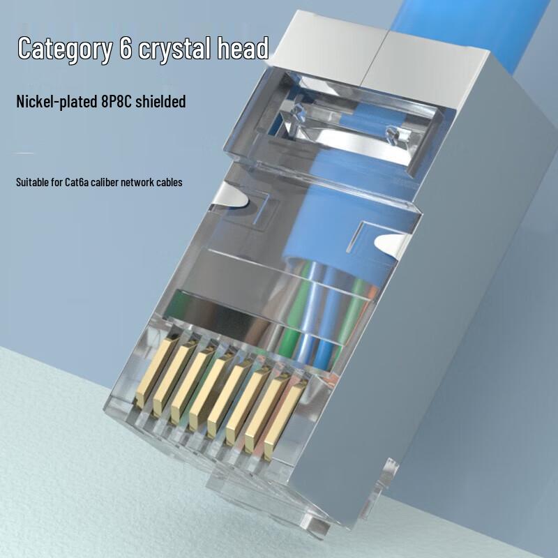 CAT6 Shielded RJ45 Connector (100-Pack)