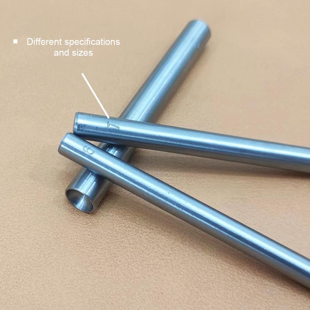 6 шт. 1-5 мм Инструменты для пробивки отверстий в коже Стальной круглый дырокол Круглые резаки для ремней для часов Инструменты для работы с кожей