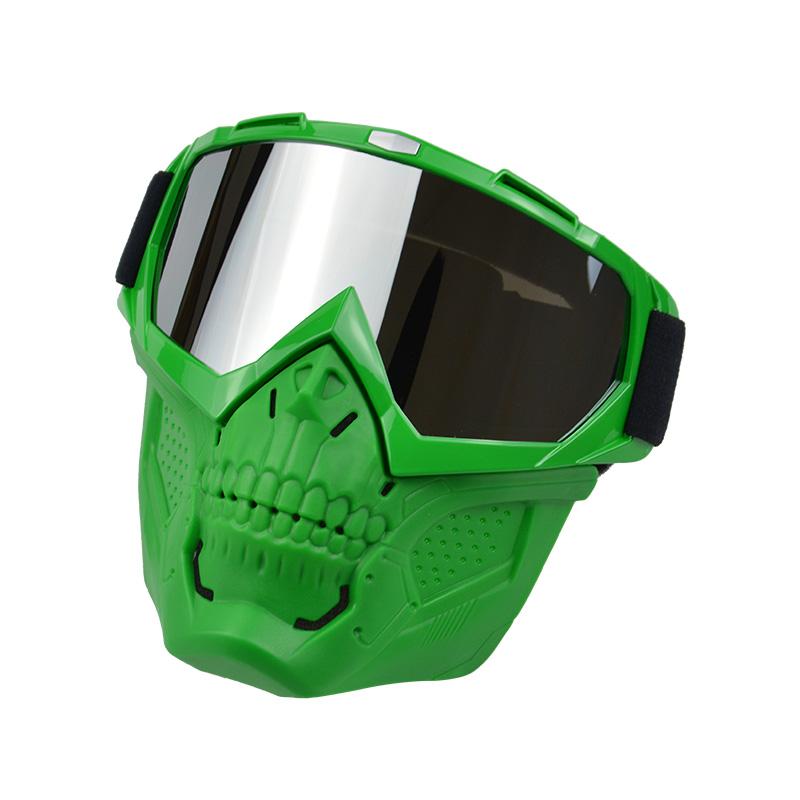 Anlorr Motorcycle Goggles Windproof Tactical Mask Dustproof Goggles With Face Protection Shield Mask