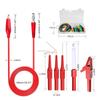 Cleqee 30pcs Automotive Back Probe Kit Banana Plug to Copper Alligator Clip with Test Lead Alligator Clips Insulated Needle Wire Piercing Probes for