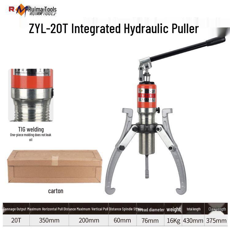 Ruima Premium Hydraulic Two/Three-Jaw Wheel & Bearing Puller Tool