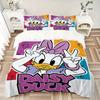 3pcs Daisy Duck Printed Quilt Set - Soft and Comfortable Quilt Cover for Bedroom, Guest Room and Dormitory Decorative Bedding Set 1 Duvet Cover +
