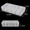Transparent Plastic Lure and Component Storage Box with 5, 8, or 10 Compartments (Thunder Frog Box).