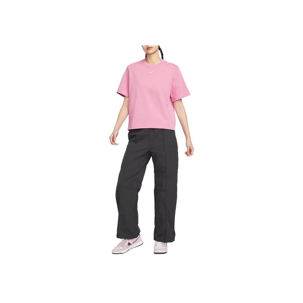 Nike Спортивная одежда Essentials Swoosh Удобная Модная Минималистичная Футболка с коротким рукавом Женские футболки DD1238-699