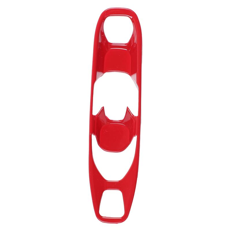 For Chevrolet Corvette C8 2020-2025 ABS Red/Carbon Fiber/Matte black Car Console Gear Shift Button Sticker Accessories