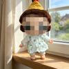 [Cloth Only] Cute Clothes Set for Plush Dolls , Summer pink Polka Dot Chiffon Vest Dress.