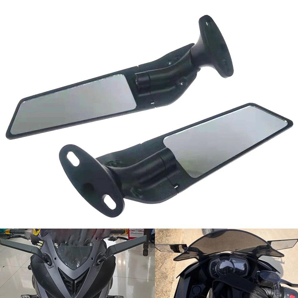 forBMW S1000RR HP4 HP2 Triumph DAYTONA 675 R Motorcycle Wind Wing Sports Car Rotating Large Field of View Rearview Mirror