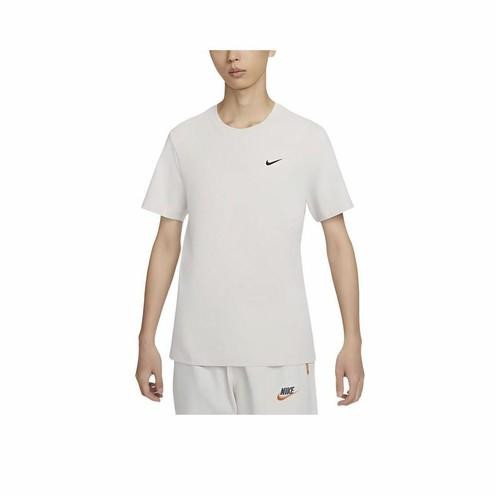 Мужская белая дышащая футболка Nike с вышитым логотипом, короткий рукав