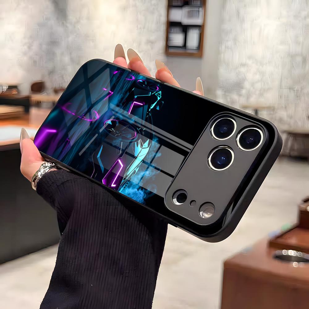 Чехол для телефона Need For Speed для iPhone 17 Air 16 E Pro Max 15 14 13 Mini 12 Pro 11 Max Plus Черное Стеклянное Покрытие