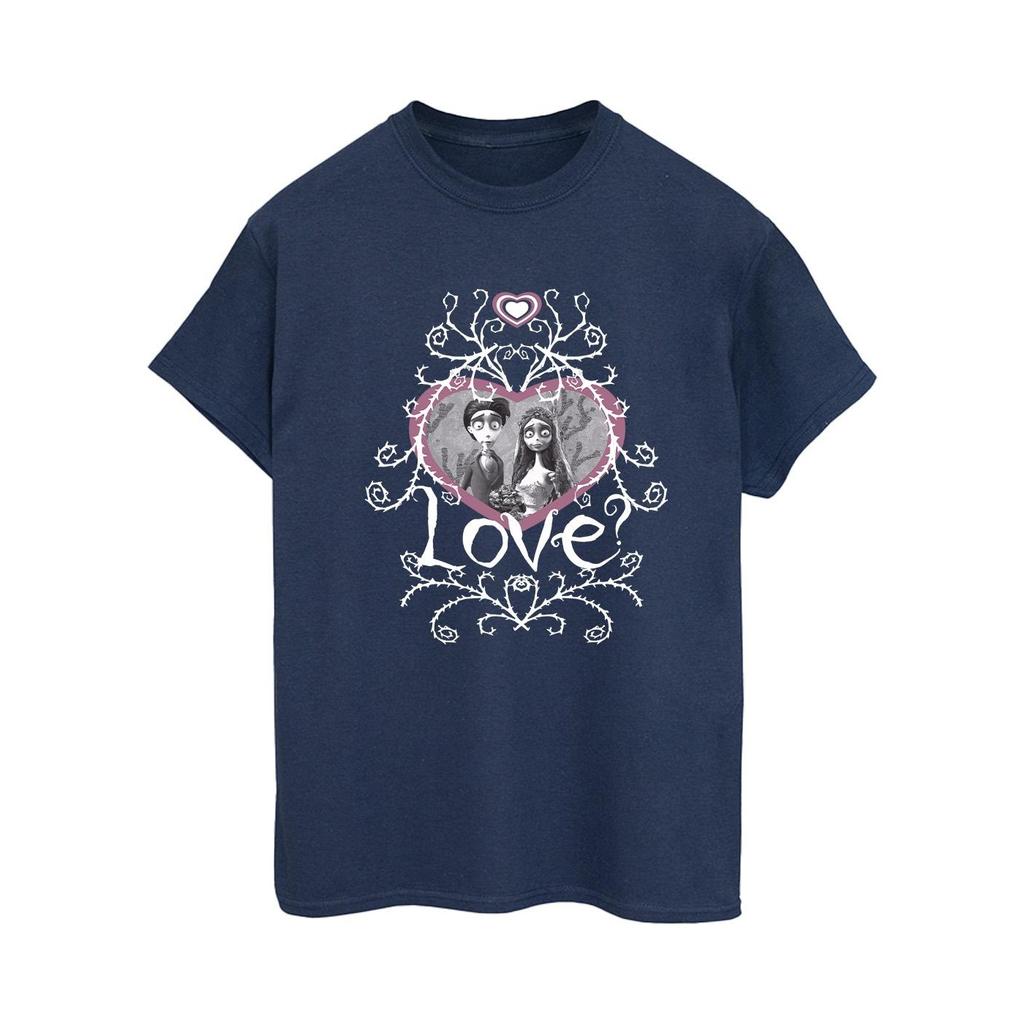Corpse Bride Womens/Ladies Love Heart Frame Cotton Boyfriend T-Shirt