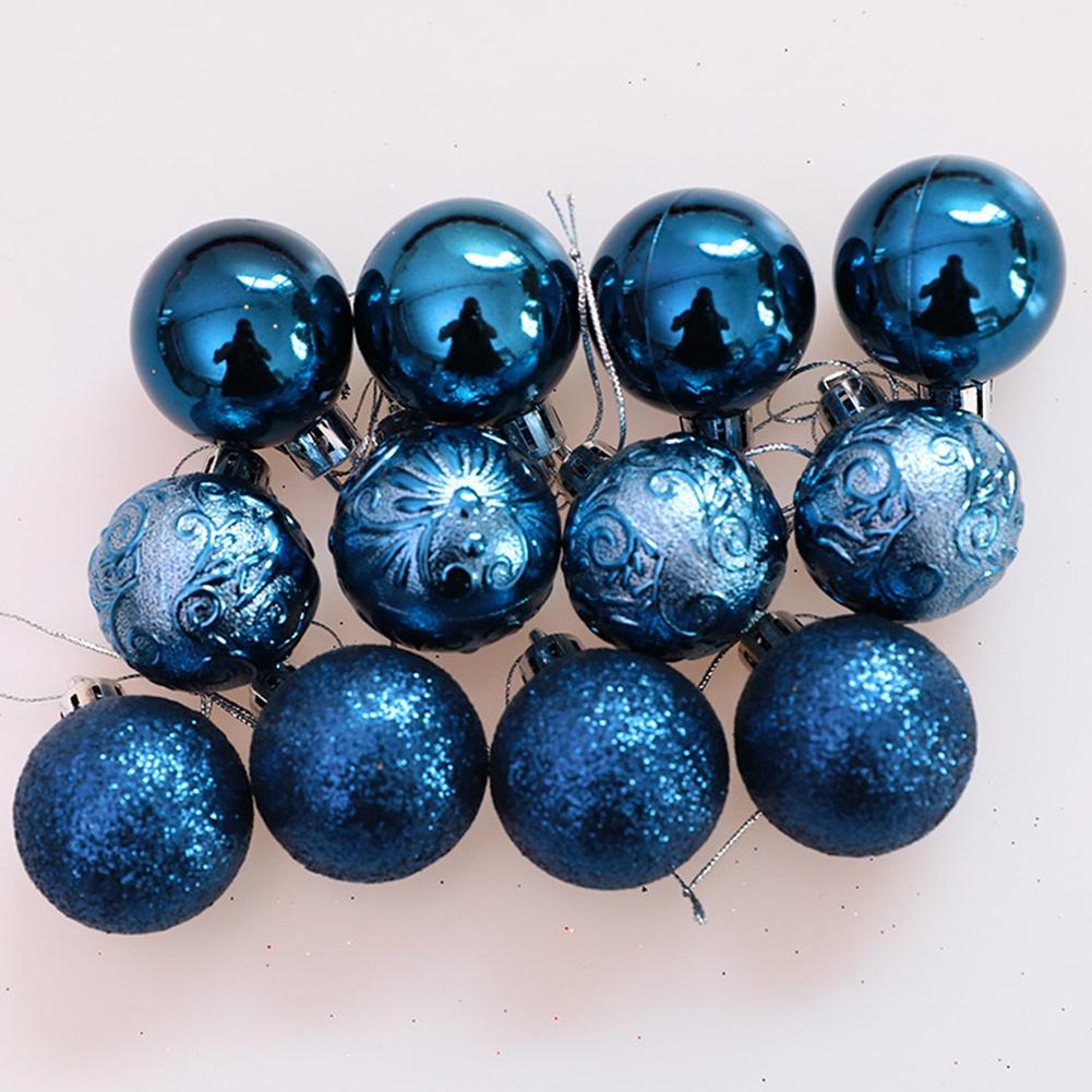 Christmas Baubles 12pcs Christmas Ball Set Christmas Tree Decoration Ball 4CM