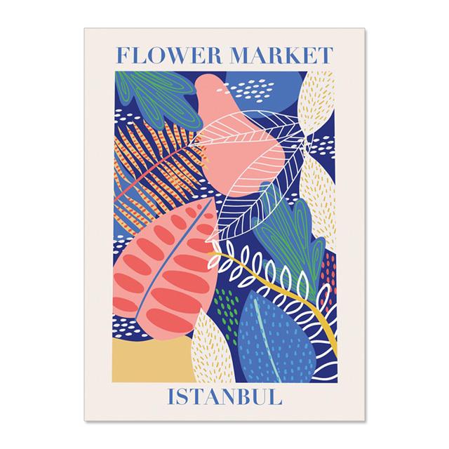 Абстрактные красочные винтажные цветы настенная живопись холст скандинавские постеры и принты настенные картины для декора гостиной без рамки