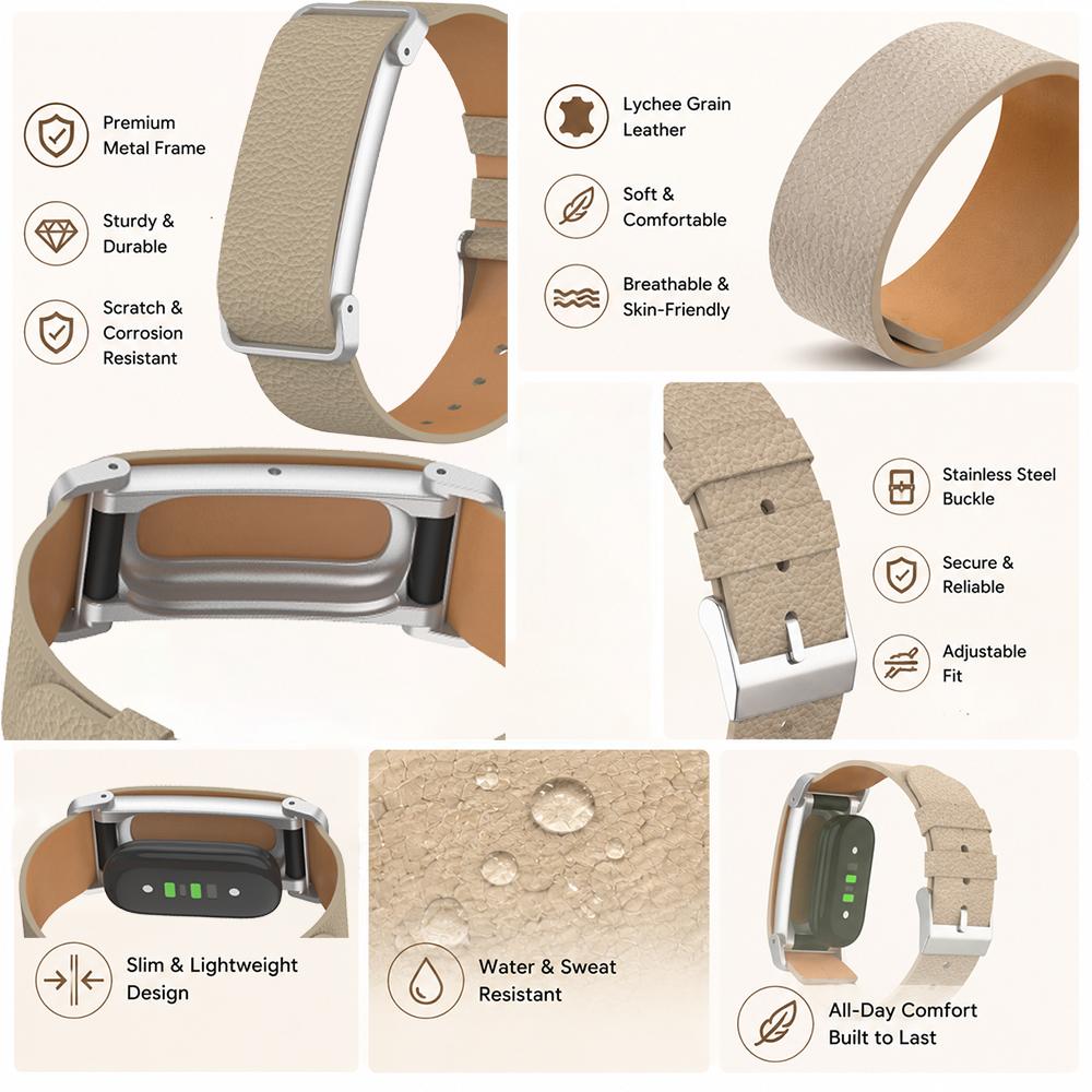 Кожаный ремешок для Google Fitbit Air Bands Фитнес-трекер Спортивный сменный браслет для Google Fitbit Air Аксессуар