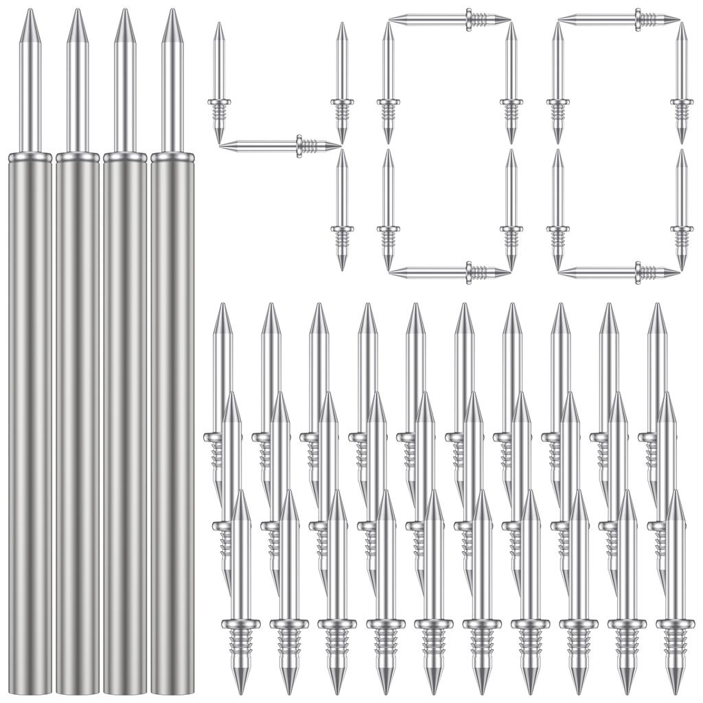 100/200/400 штук двухшляпочных бесшовных гвоздей для плинтусов бесшовных металлических антикоррозийных бесследных деревянных крепежей