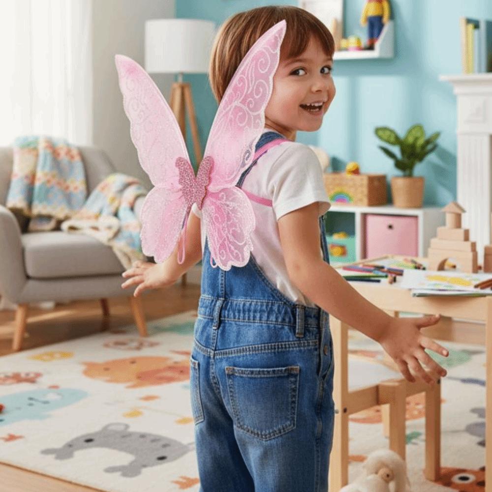 Sparkle Butterfly Fairy Wings Colorful Elf Wings Costume Fantasy Cosplay Wings  Party Favor